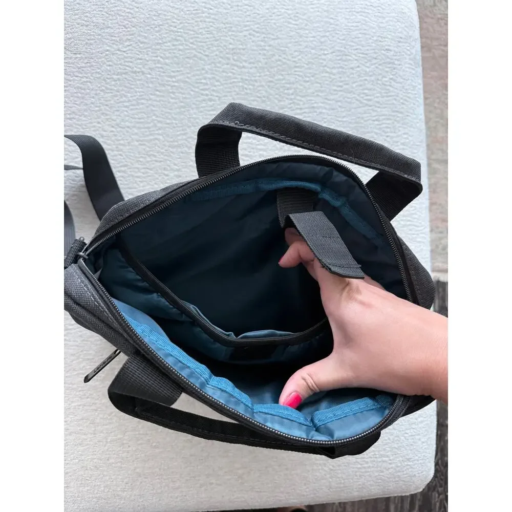 Lenovo 12in Laptop Bag T210 Grey Black Messenger Shoulder Bag Water-Repellent
